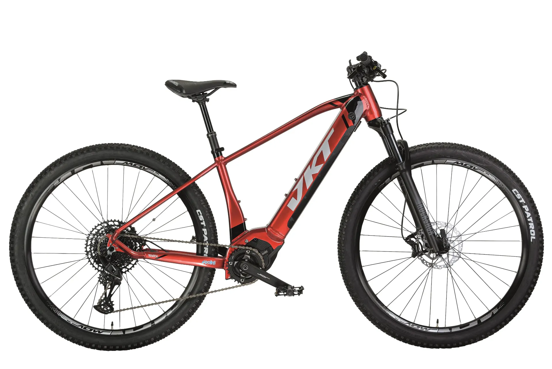 SIOX 29" E-MTB 12v (C097 zwart/rood, L (525), Sram NX, 711wh)